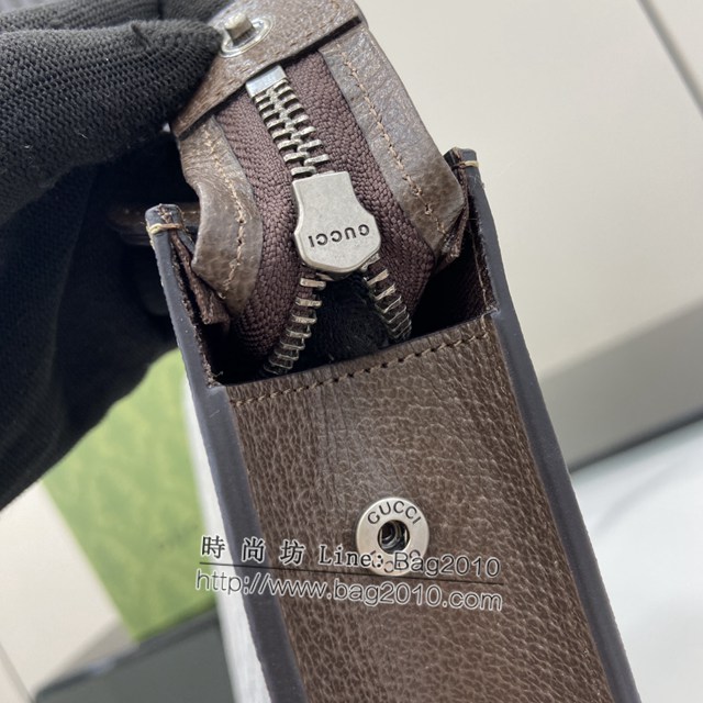 Gucci專櫃古馳最新款飾GG細節手拿包男士手包 jh2294型號：768255